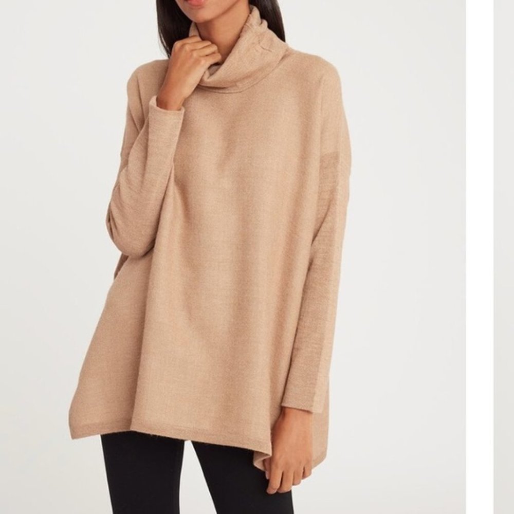 Cuyana  Baby Alpaca Oversized Turtleneck Sweater Sz XS/S